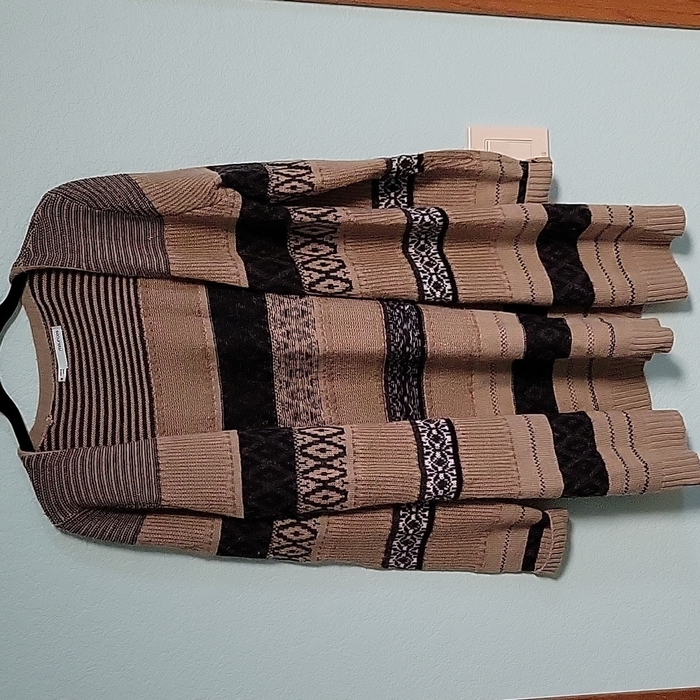 Maurices Multi-Patterned Open-Front Cardigan